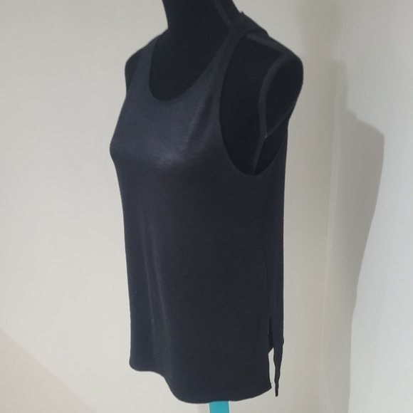 Wilfred Free Women's Marled Longline Tank Top Small Black Basics Layering Casual - Picture 3 of 9